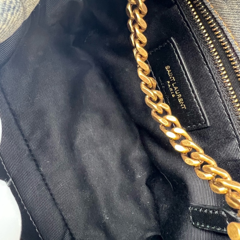 YSL /聖羅蘭  牛仔雲朵包 22年 尺寸：23*15*6-6