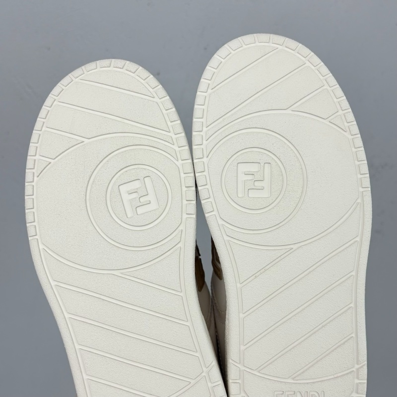 芬迪女鞋FENDI MATCH小胖丁餅乾鞋白棕 35碼-6