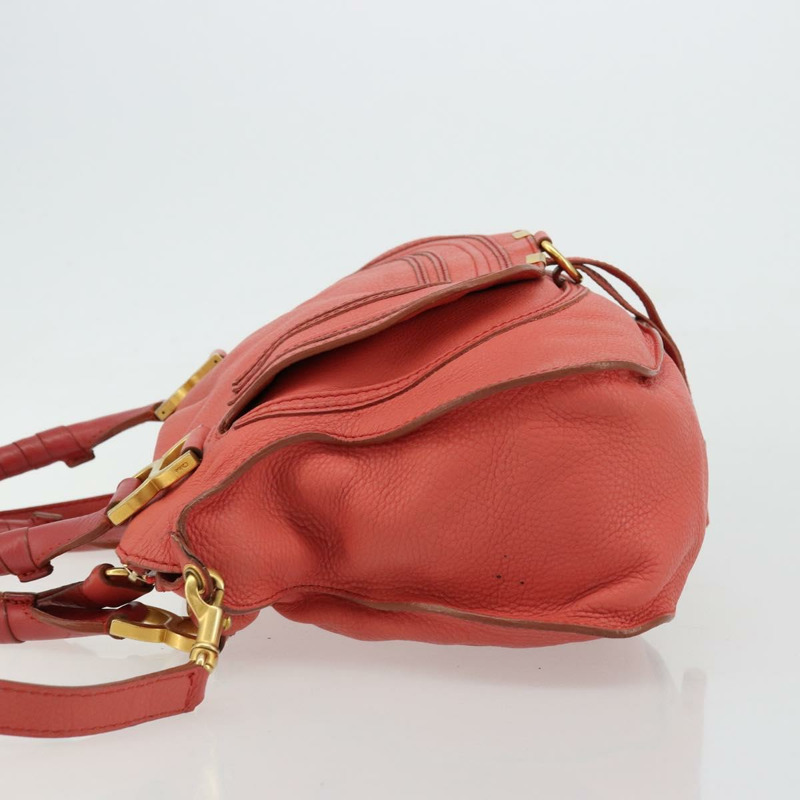 【日本直送】Chloe Marcie 手提包 真皮 兩用 粉金配色 正品 176380A-3
