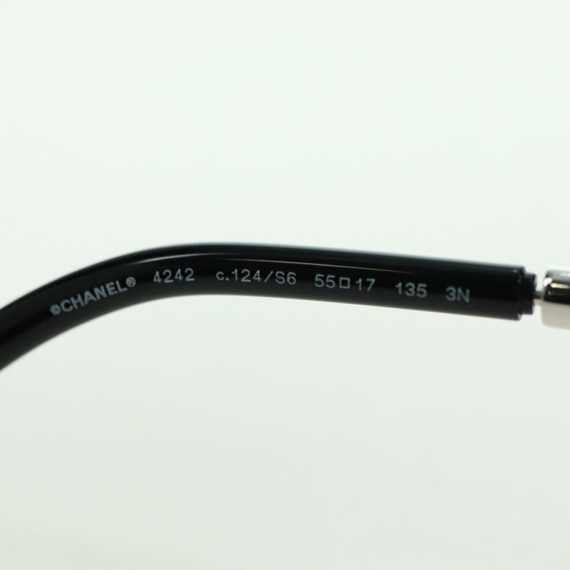 【日本直送】香奈兒 (CHANEL) 太陽眼鏡，金屬銀色，型號 4242 CC，Auth 177100V-26