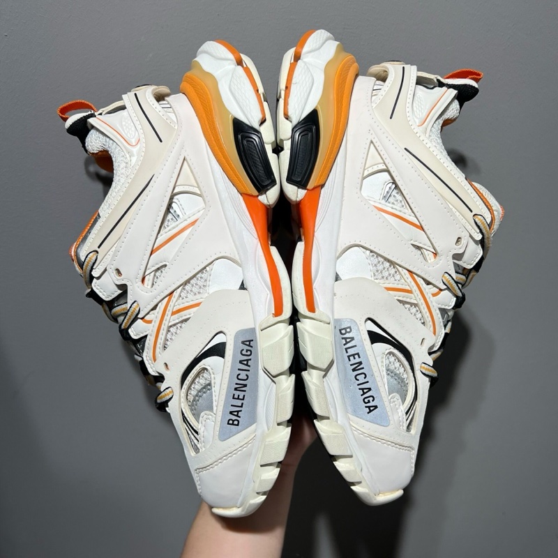 BALENCIAGA 巴黎世家老爹鞋TRACK白橘 女鞋37碼-2
