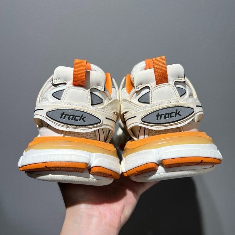 BALENCIAGA 巴黎世家老爹鞋TRACK白橘 女鞋37碼-4