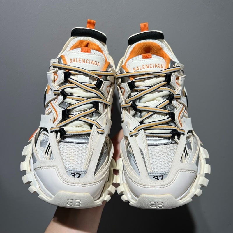 BALENCIAGA 巴黎世家老爹鞋TRACK白橘 女鞋37碼-8