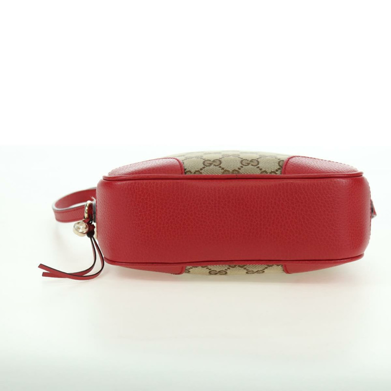 【日本直送】GUCCI GG帆布肩背包 米色/金色 449413 正品 am11547V-6