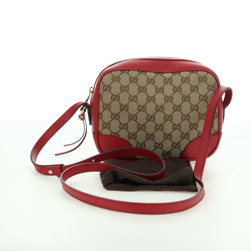 【日本直送】GUCCI GG帆布肩背包 米色/金色 449413 正品 am11547V-11
