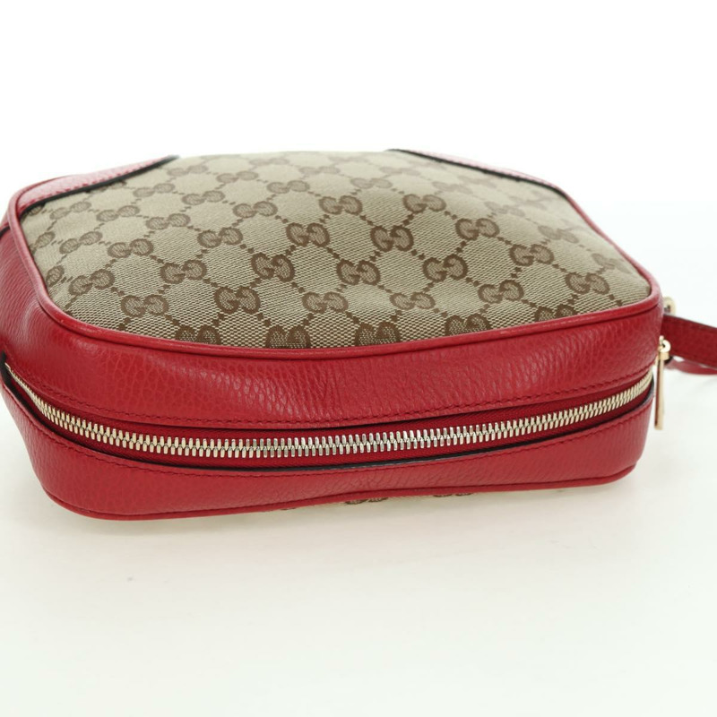 【日本直送】GUCCI GG帆布肩背包 米色/金色 449413 正品 am11547V-13
