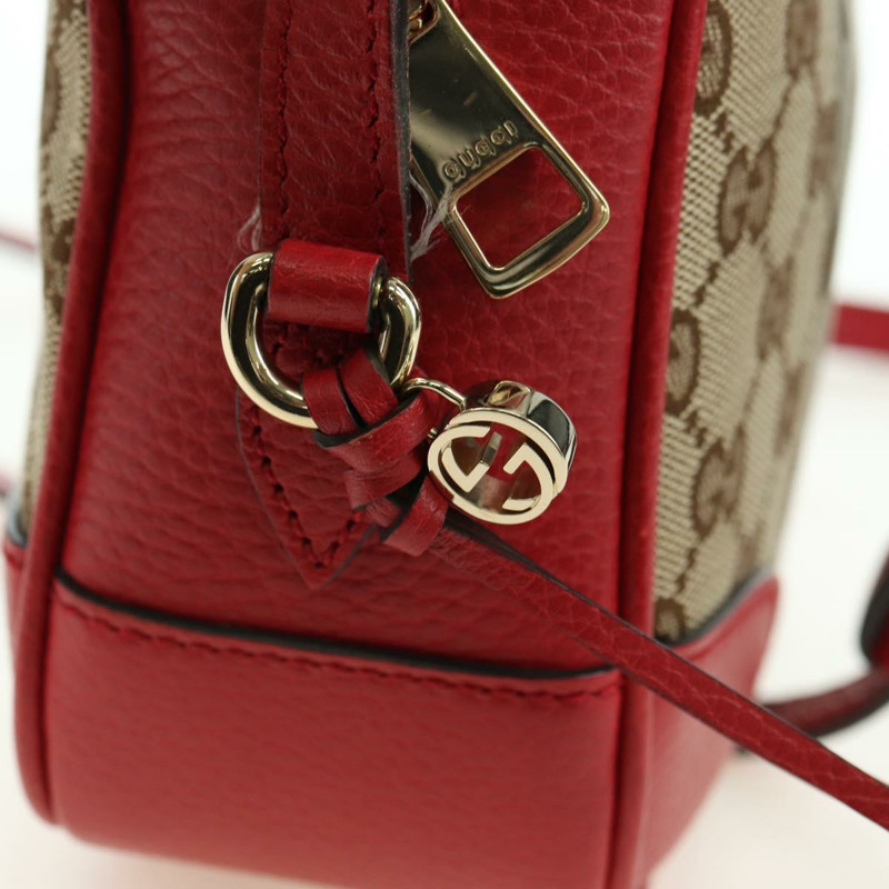 【日本直送】GUCCI GG帆布肩背包 米色/金色 449413 正品 am11547V-19