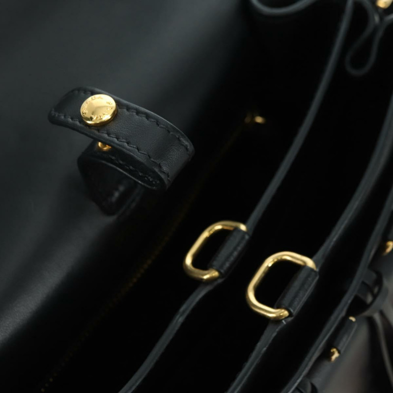 【日本直送】PRADA 手提包 毛絨皮革 藍色 黑色 正品 am11517SM-28