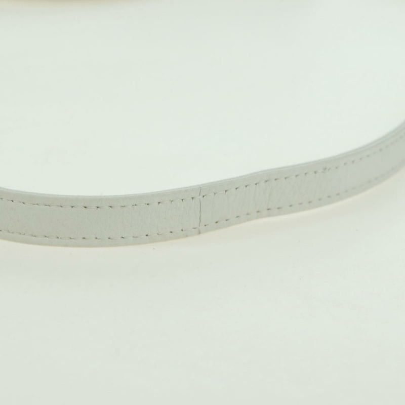 【日本直送】Christian Dior Lady Dior Canage 羊皮兩用包 白色 銀色 正品 177862SAM-8