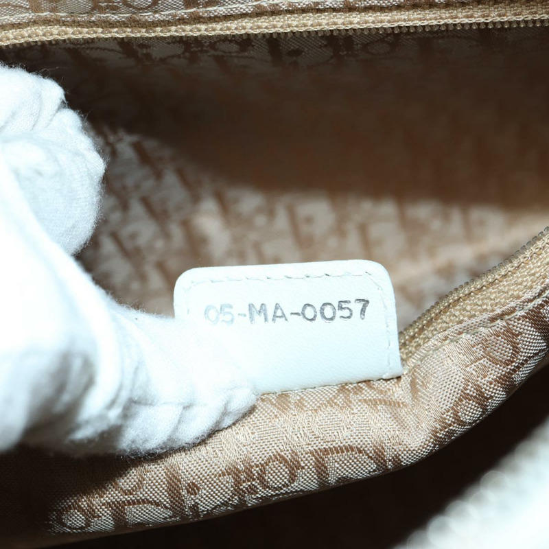 【日本直送】Christian Dior Lady Dior Canage 羊皮兩用包 白色 銀色 正品 177862SAM-11
