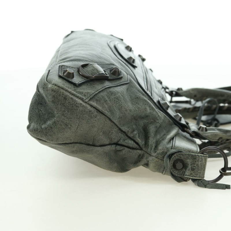 【日本直送】BALENCIAGA The First 手提包 皮革 2way 灰色 103208 正品 177647SAM-3