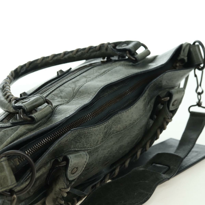 【日本直送】BALENCIAGA The First 手提包 皮革 2way 灰色 103208 正品 177647SAM-5