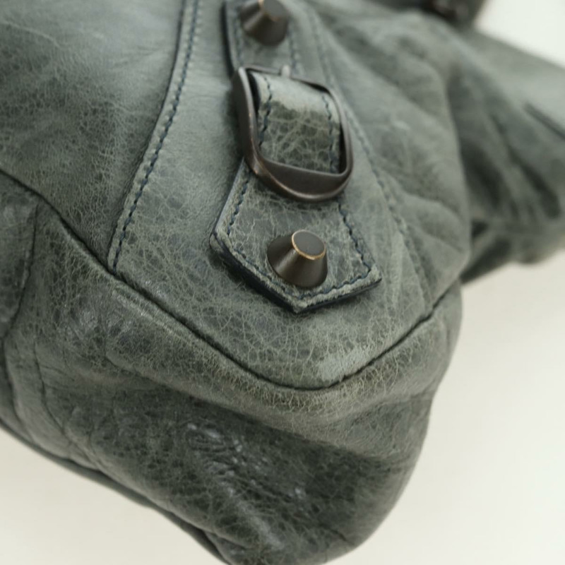 【日本直送】BALENCIAGA The First 手提包 皮革 2way 灰色 103208 正品 177647SAM-15
