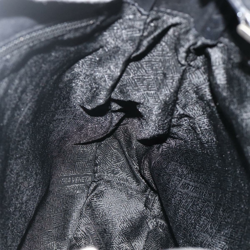 【日本直送】BOTTEGA VENETA INTRECCIATO 皮革肩背包 黑色 銀色 正品 177787A-17