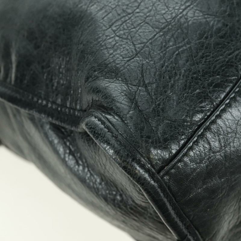 【日本直送】BALENCIAGA Giant City 手提包，皮革材質，兩用，黑色/金色，貨號 173084，正品號 177805SAM-16