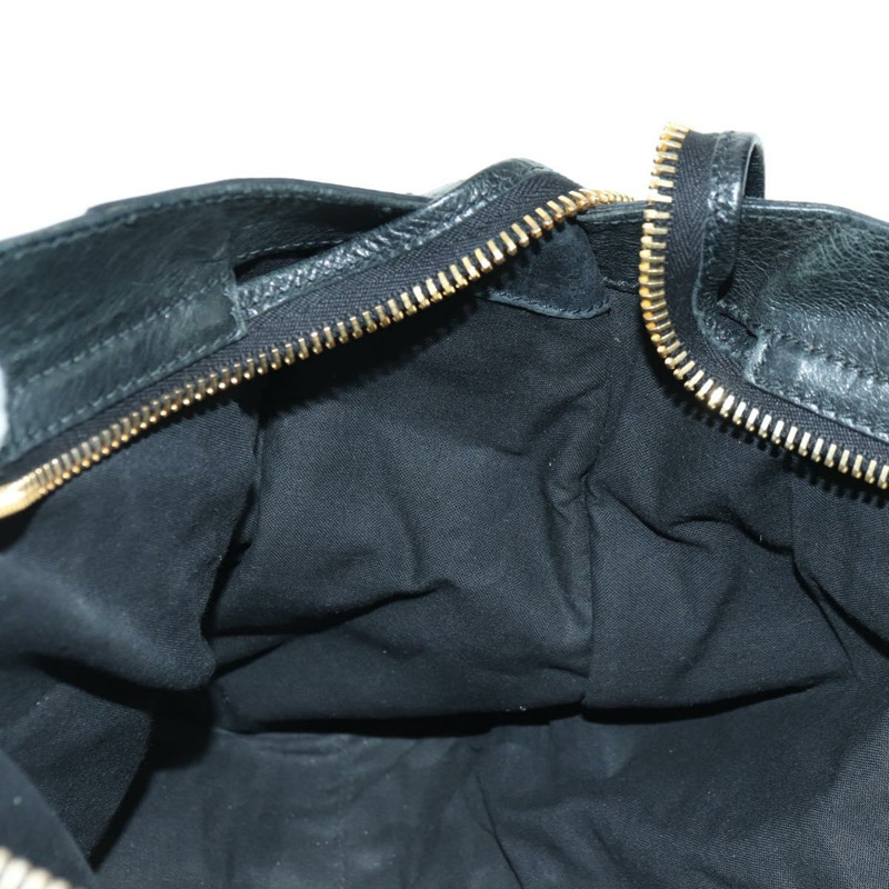【日本直送】BALENCIAGA Giant City 手提包，皮革材質，兩用，黑色/金色，貨號 173084，正品號 177805SAM-20