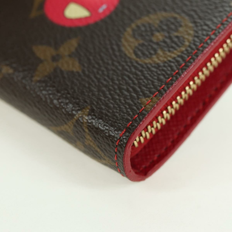【日本直送】路易威登 Monogram Cherry Porte Monnaie 拉鍊長皮夾 M95006 正品 177654V-13