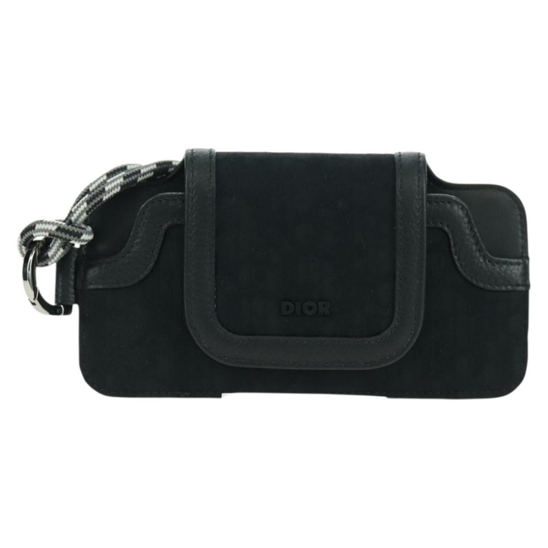 【日本直送】Christian Dior Trotter帆布頸包 黑色銀色 正品 177974M-12