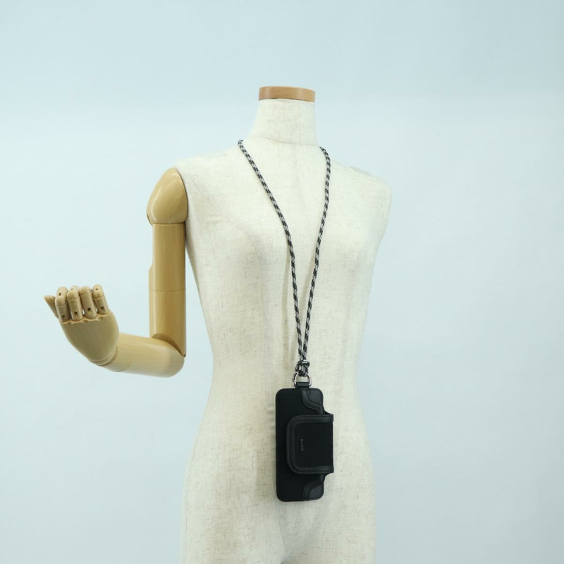 【日本直送】Christian Dior Trotter帆布頸包 黑色銀色 正品 177974M-17
