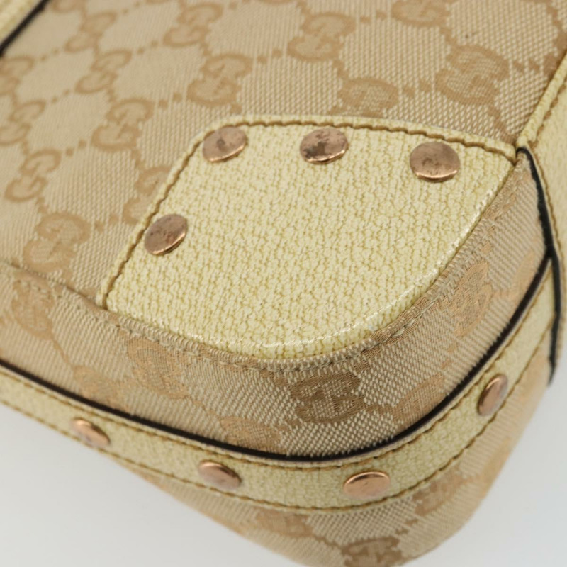 【日本直送】GUCCI GG帆布肩背包 米色 金色 正品 177967A-15