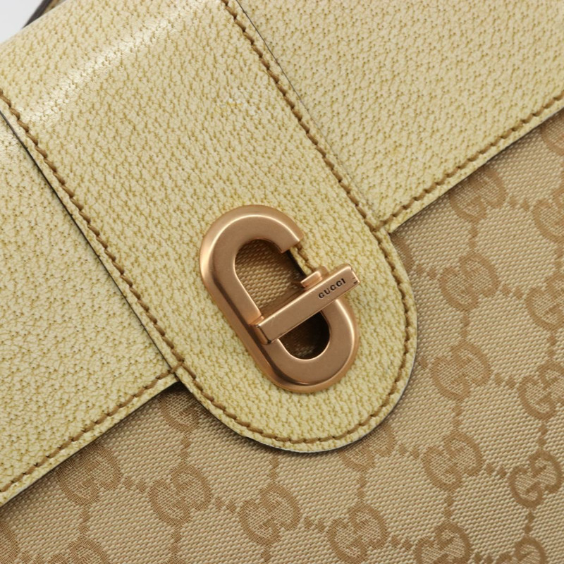 【日本直送】GUCCI GG帆布肩背包 米色 金色 正品 177967A-16