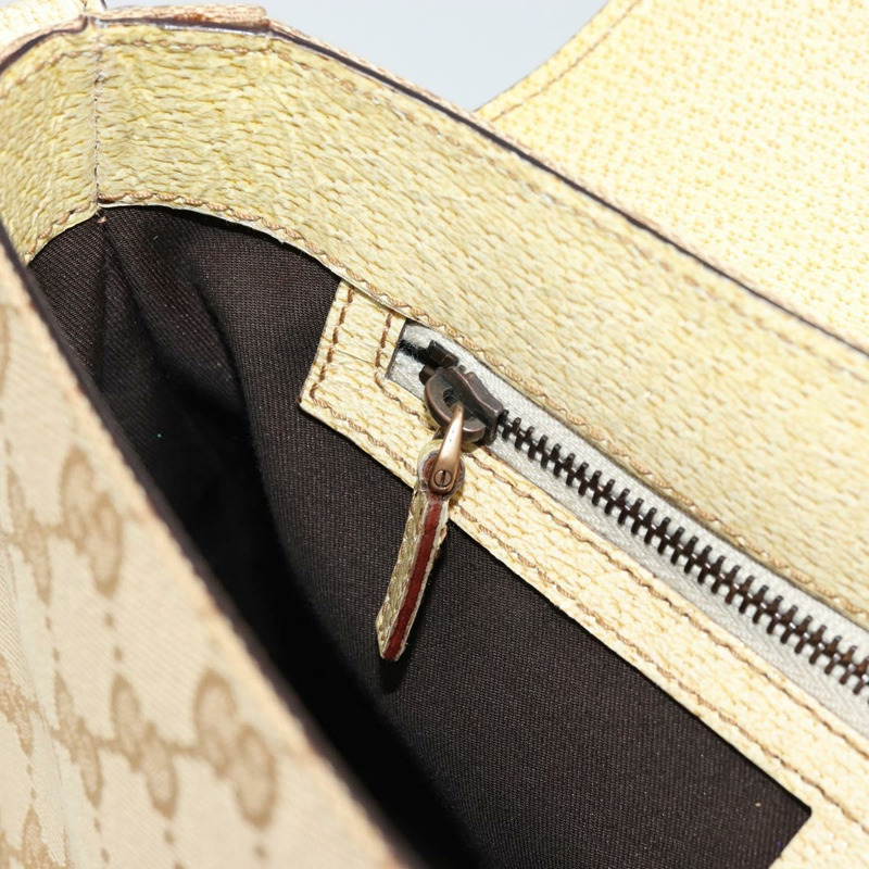 【日本直送】GUCCI GG帆布肩背包 米色 金色 正品 177967A-20