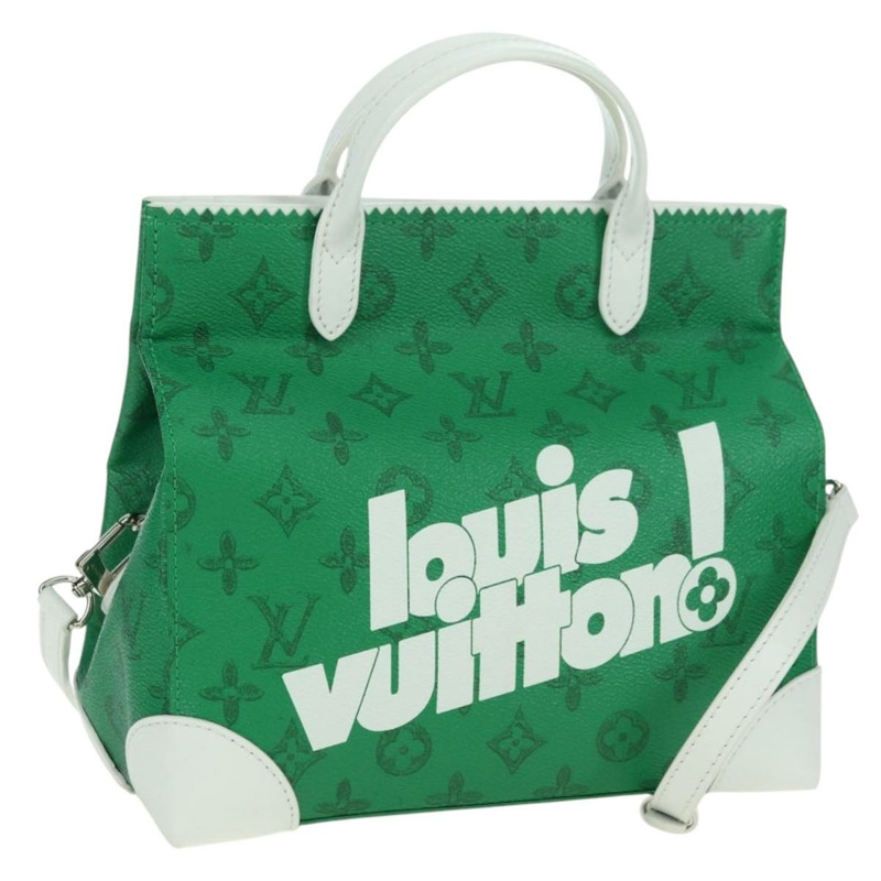 【日本直送】路易威登 Monogram Everyday LV 肩背包 綠色 M80815 LV 正品 177980SM-0