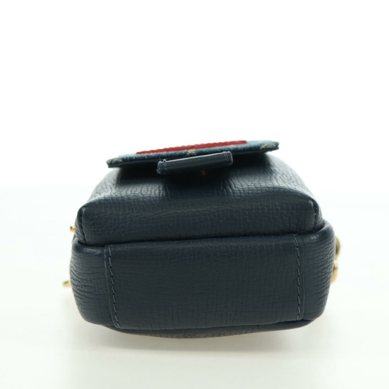 【日本直送】路易威登 (LOUIS VUITTON) 牛仔布 LVxNIGO 雙手機袋 藍色 M81060 正品 170550SM-4