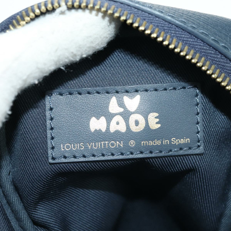 【日本直送】路易威登 (LOUIS VUITTON) 牛仔布 LVxNIGO 雙手機袋 藍色 M81060 正品 170550SM-19