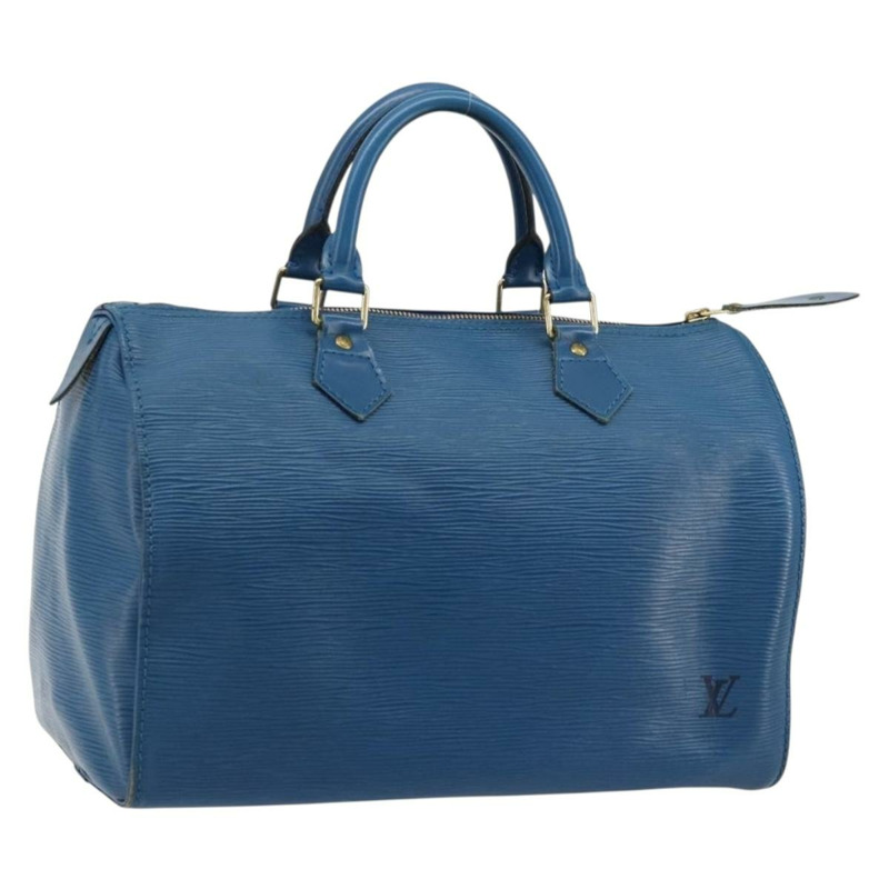 【日本直送】路易威登 Epi Speedy 30 手提包，托萊多藍，M43005，LV 正品，編號 178278A-0