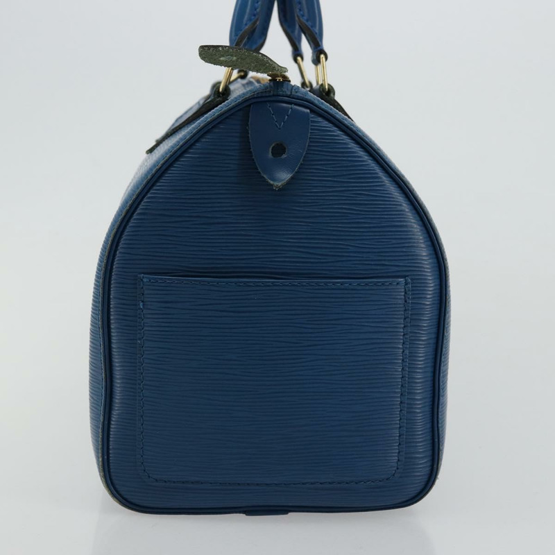 【日本直送】路易威登 Epi Speedy 30 手提包，托萊多藍，M43005，LV 正品，編號 178278A-3