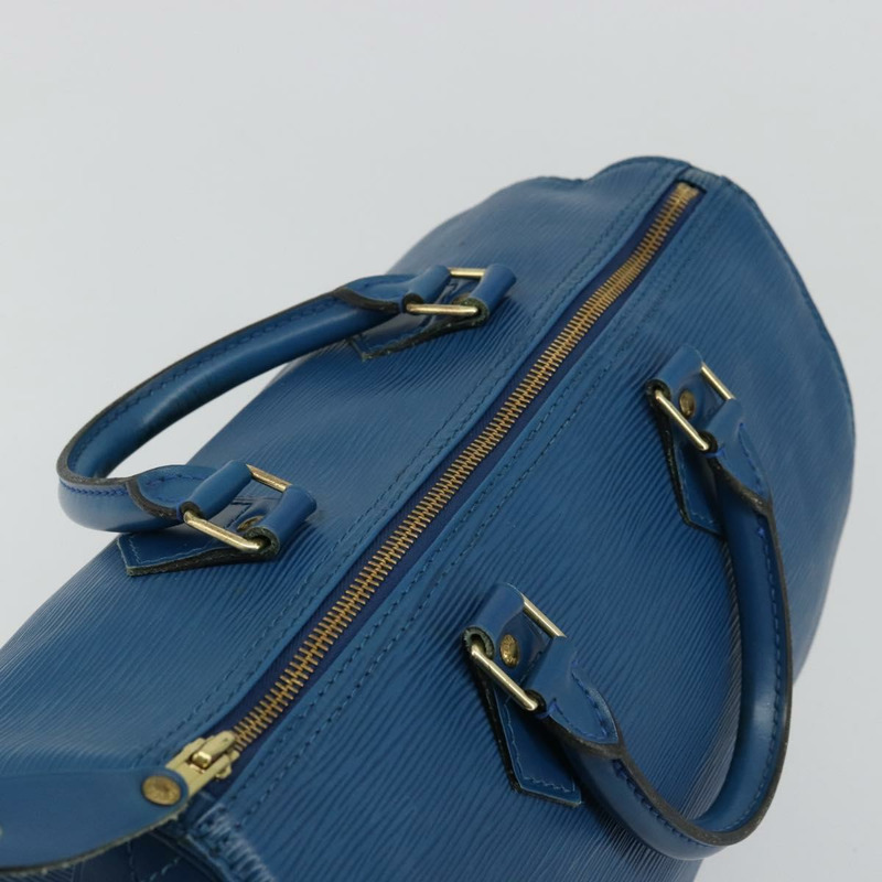 【日本直送】路易威登 Epi Speedy 30 手提包，托萊多藍，M43005，LV 正品，編號 178278A-5