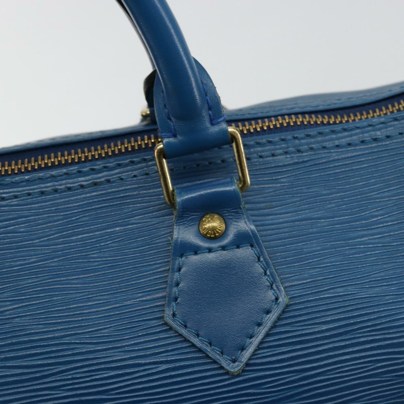 【日本直送】路易威登 Epi Speedy 30 手提包，托萊多藍，M43005，LV 正品，編號 178278A-16