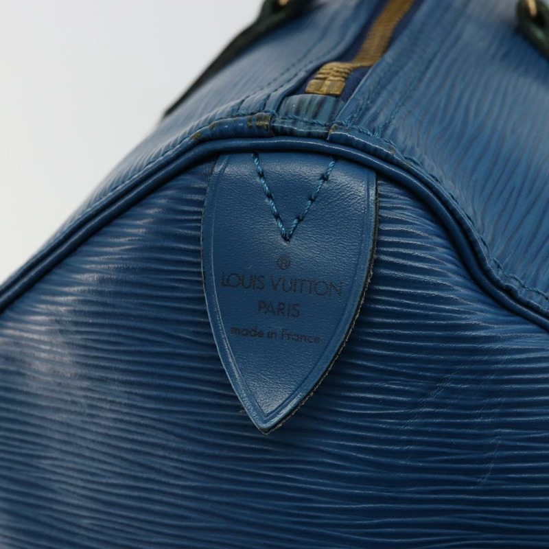 【日本直送】路易威登 Epi Speedy 30 手提包，托萊多藍，M43005，LV 正品，編號 178278A-17
