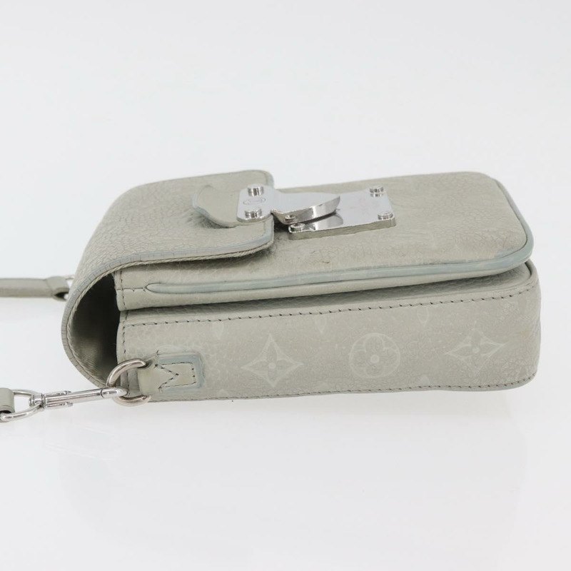 【日本直送】路易威登 Taurillon 直式可穿戴式皮夾包 灰色 M82568 LV 正品 178538V-3
