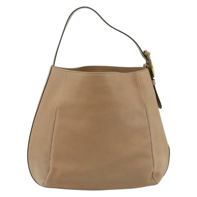 【日本直送】GUCCI 皮革單背包 米色 金色 296880 正品 bs35043A-1
