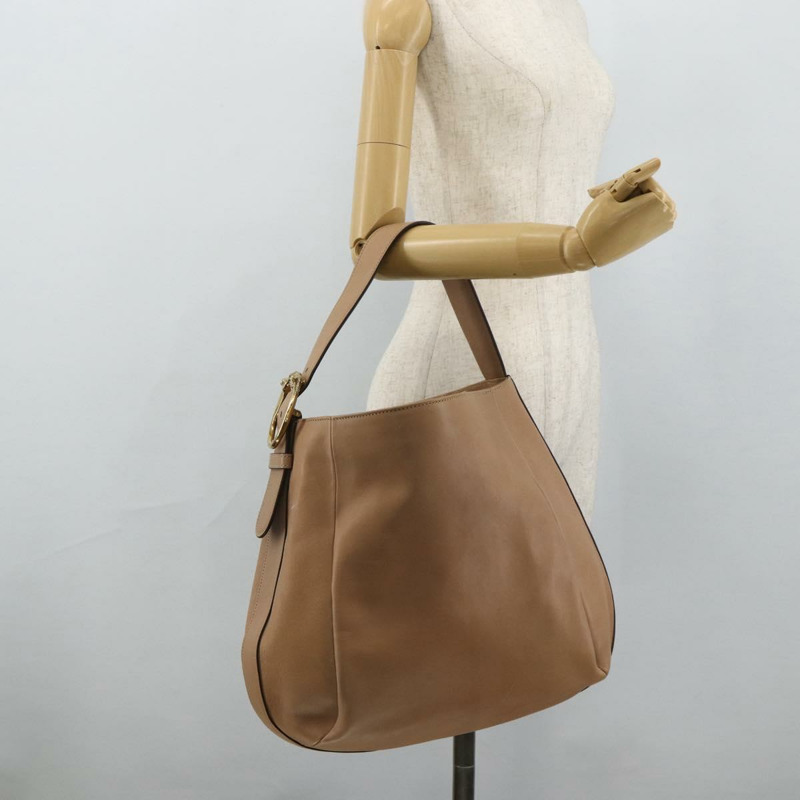 【日本直送】GUCCI 皮革單背包 米色 金色 296880 正品 bs35043A-21