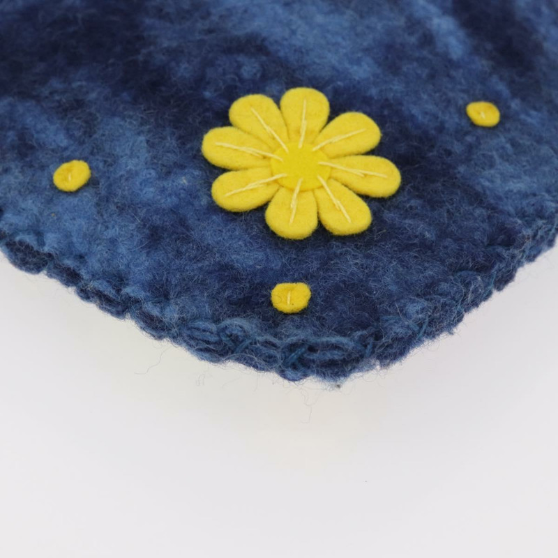 【日本直送】FENDI 羊毛手提包 藍色 正品 176743V-13