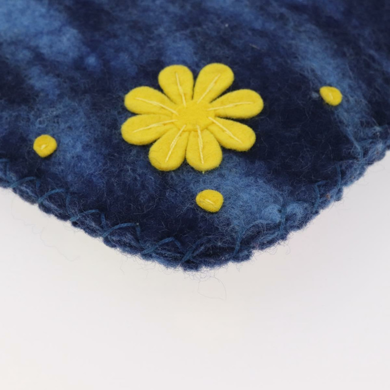 【日本直送】FENDI 羊毛手提包 藍色 正品 176743V-15