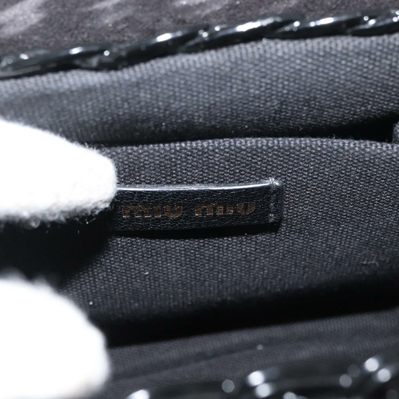 【日本直送】Miu Miu 草編黑色金色單肩包 正品 bs34953V-17