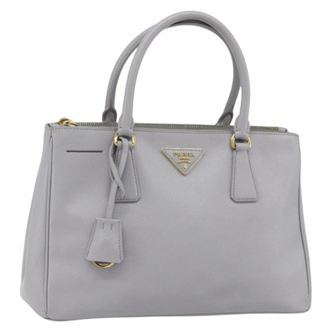 PRADA Galleria 手提包，Safiano 皮革，金色、紫色、灰色，正品編號 178941A