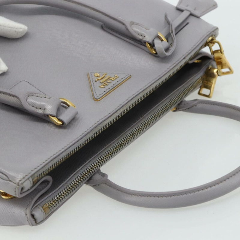 【日本直送】PRADA Galleria 手提包，Safiano 皮革，金色、紫色、灰色，正品編號 178941A-5