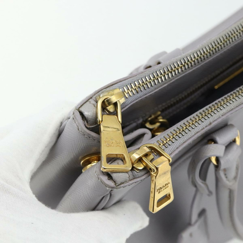 【日本直送】PRADA Galleria 手提包，Safiano 皮革，金色、紫色、灰色，正品編號 178941A-17