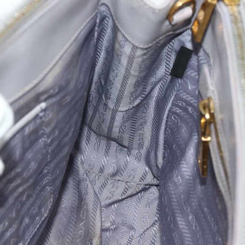 【日本直送】PRADA Galleria 手提包，Safiano 皮革，金色、紫色、灰色，正品編號 178941A-20