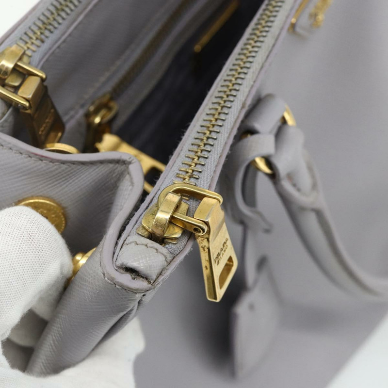 【日本直送】PRADA Galleria 手提包，Safiano 皮革，金色、紫色、灰色，正品編號 178941A-23