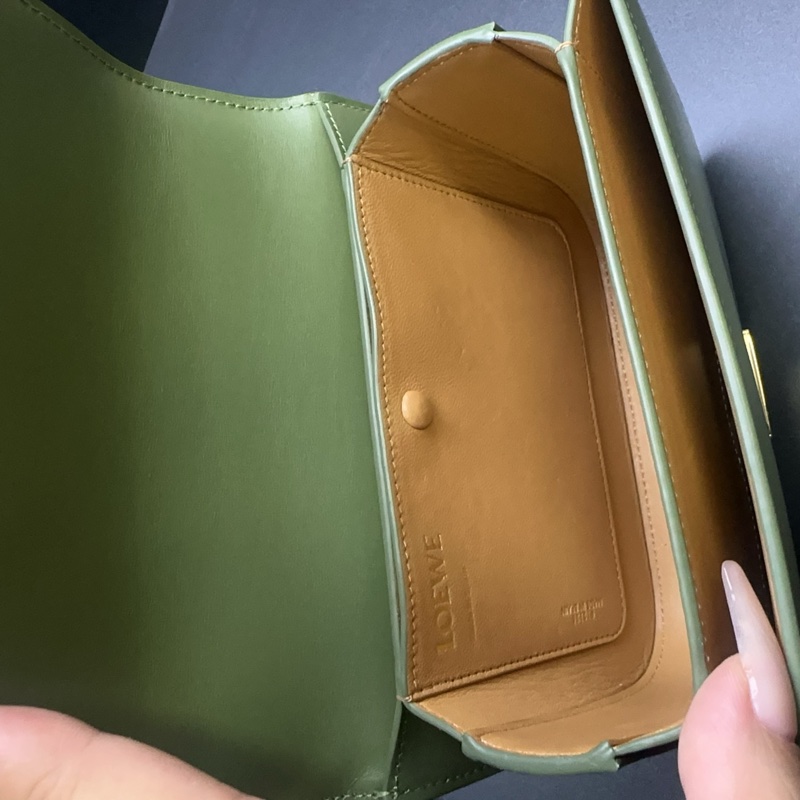 羅意威/Loewe綠色狗牙斜挎包 尺寸20*13  無配件-9