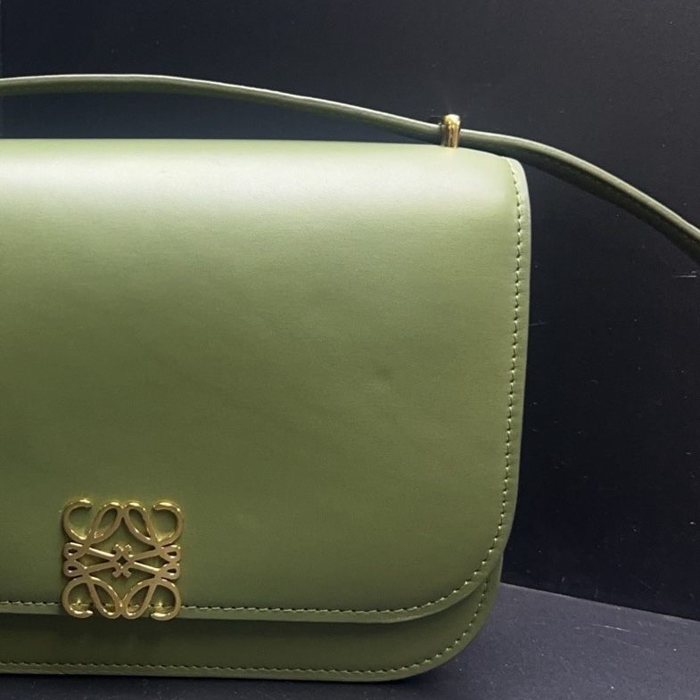 羅意威/Loewe綠色狗牙斜挎包 尺寸20*13  無配件-10