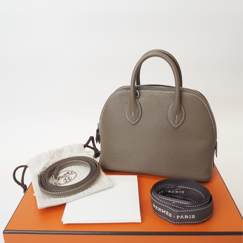 Hermès mini bolide 象灰銀