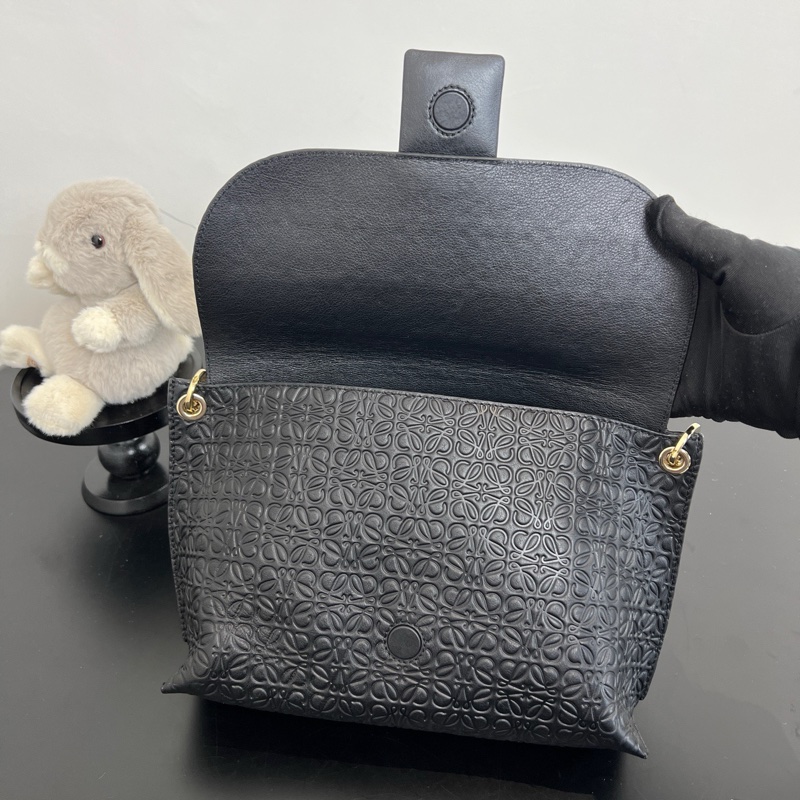 Loewe/羅意威 Avenue 黑色鏈條包 17年編碼-5