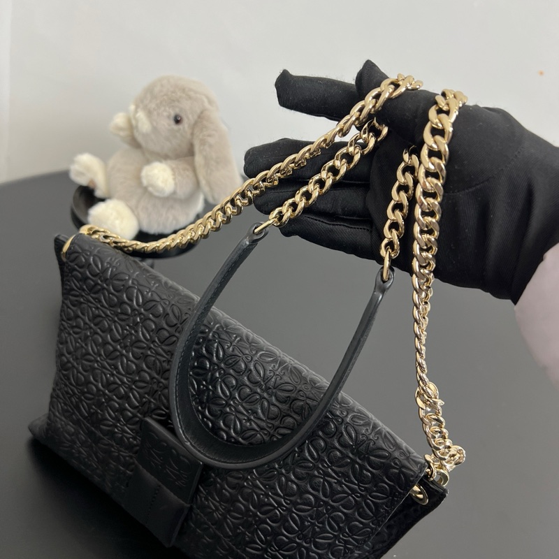 Loewe/羅意威 Avenue 黑色鏈條包 17年編碼-7